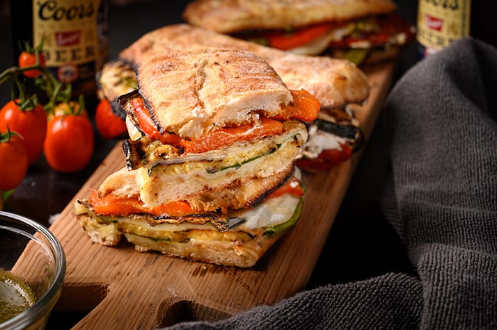 Spicy Grilled Vegetable Italian Panini Recipe - T-fal