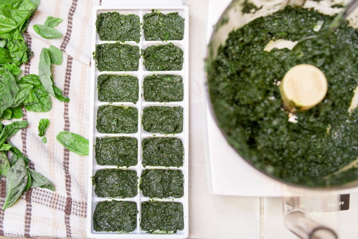 freezing fresh basil